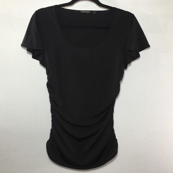 T-Tahari Paisley Flutter Sleeve Shirt